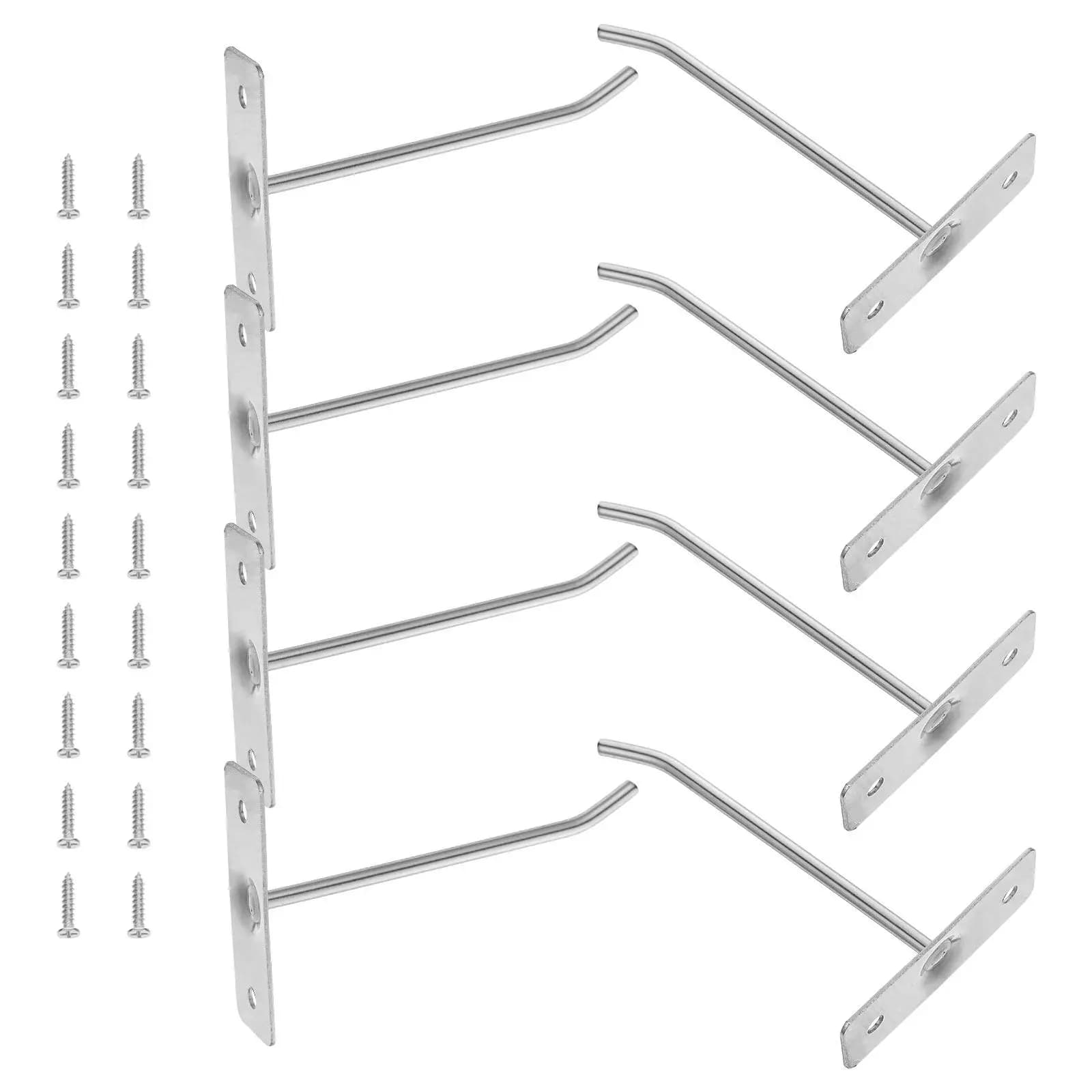 20Pcs Wall Hangers Heavy Duty Metal Screw in Wall Hooks Board Storage Organizer Entryway Coat Rack Shelf Hardware Utility