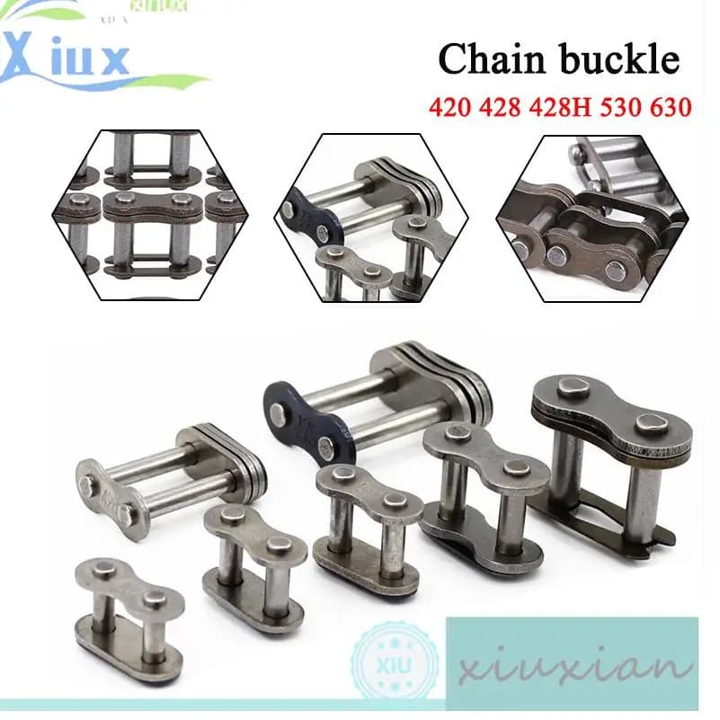 Motorcycle chain buckle DID 420 428 530 630 428 thickened chain buckle chain lock chain joint Chain quick release