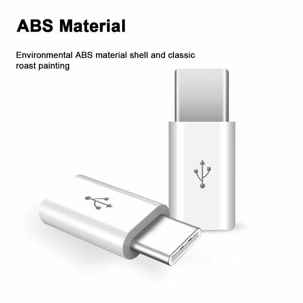 Compatible Female Male Charging Cable Type-C Connector Converter Android Micro USB Adapter