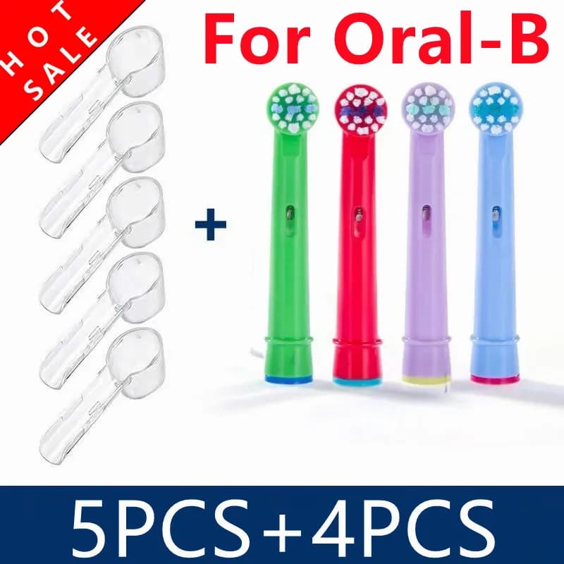 4 spare parts for children's toothbrush for Oral-B Fit Advance Power/3D Excel/Triumph/Pro Healt