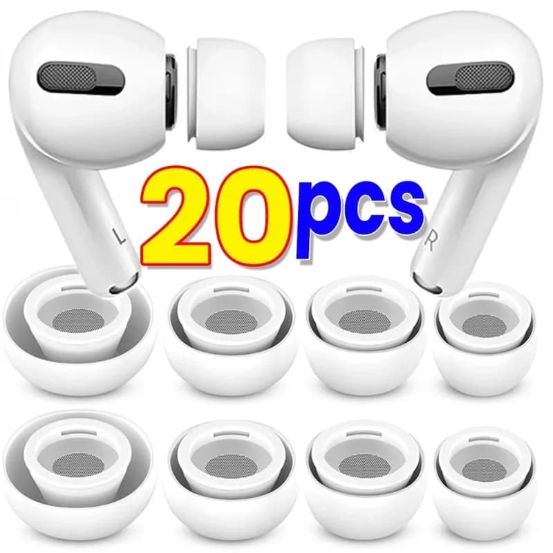20-2PCS Silicone Earphones Tip for Apple AirPods Pro 1 2 Anti-Slip Replacement Earbuds Ear Accessories Soft Silicone Earplugs