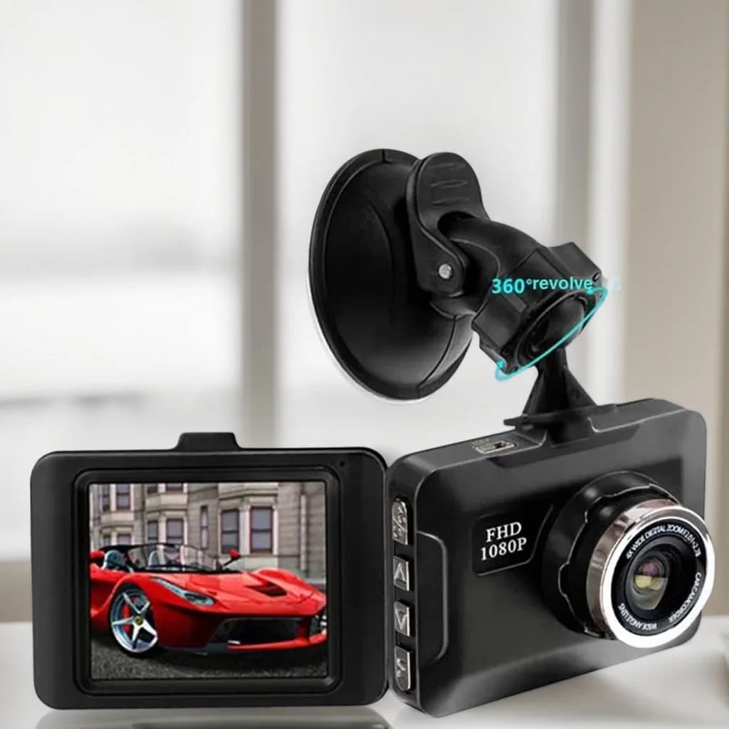 DVR per auto FHD 1080P con visione notturna - Mini Dash Cam da 2,0" per registrazione giorno/notte e monitoraggio del parcheggio