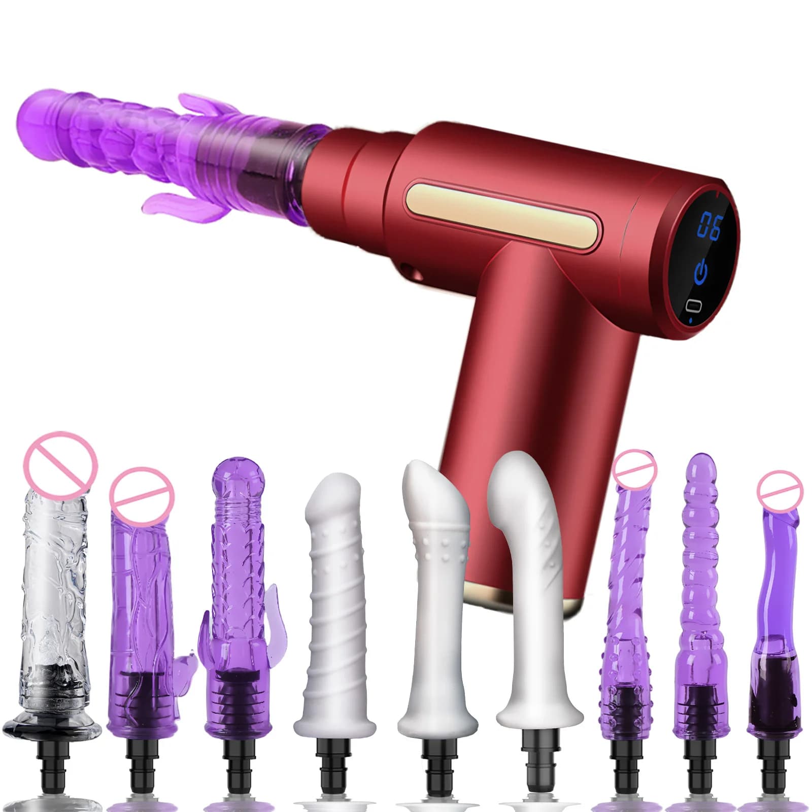 Silicone automatic vibratory massager for men and women, vibratory dildo for pleasure, gift for adults, couple 18+