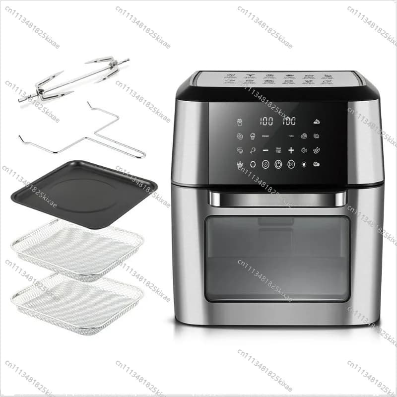 For Air Fryer 12L Large Capacity Multifunctional Household Electric Fryer Visual Smart Touch Screen Oil Free