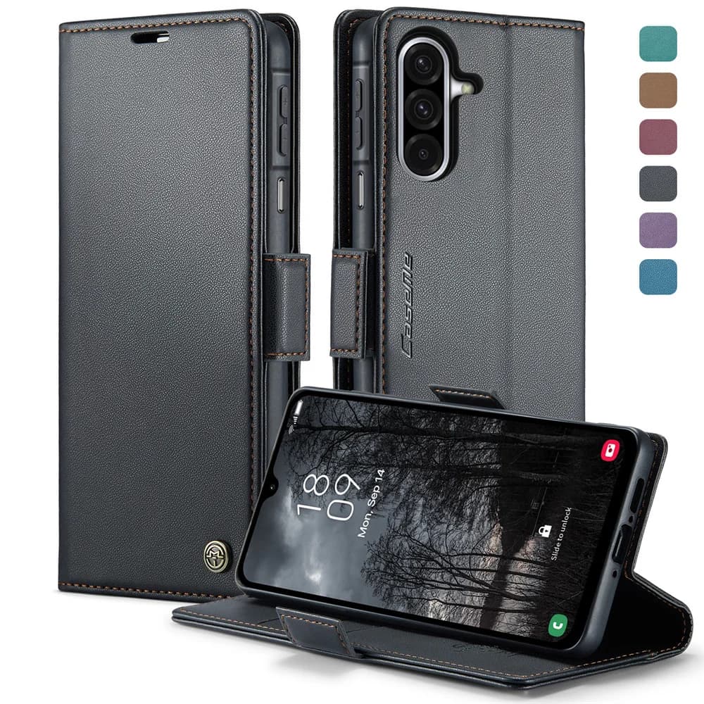 Custodia per Samsung Galaxy A04 A06 A13 A14 A15 A16 A20 A22 A23 A24 A25 A26 Cavalletto Portafoglio Custodia in pelle PU Blocco RFID