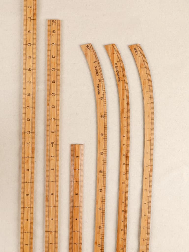 Righello curvo da sartoria 60 cm per maniche e braccia, per modellistica di abbigliamento, strumento di misurazione per cucito e artigianato, modello sottile disponibile