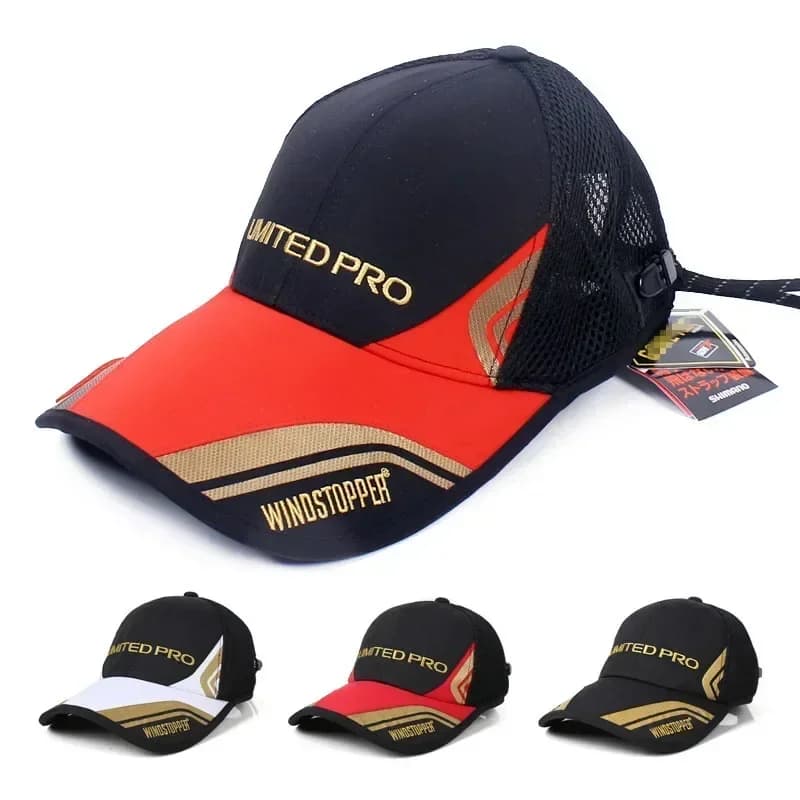 Fly fishing caps Fishing caps Waterproof sports baseball caps fast drying adjustable Hat with UV protection with men's clip