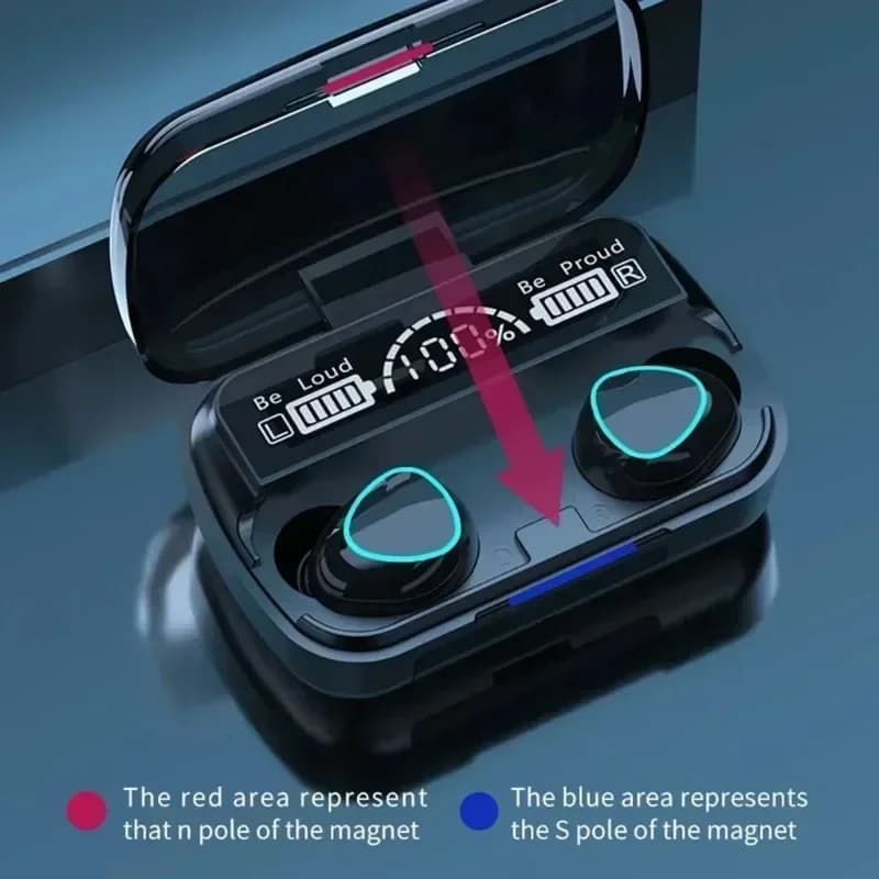 Wireless M10 headphones, Bluetooth headphones Waterproof, Sports accessories for Huawei, iPhone, OPPO, Xiaomi, TWS headphones for Music