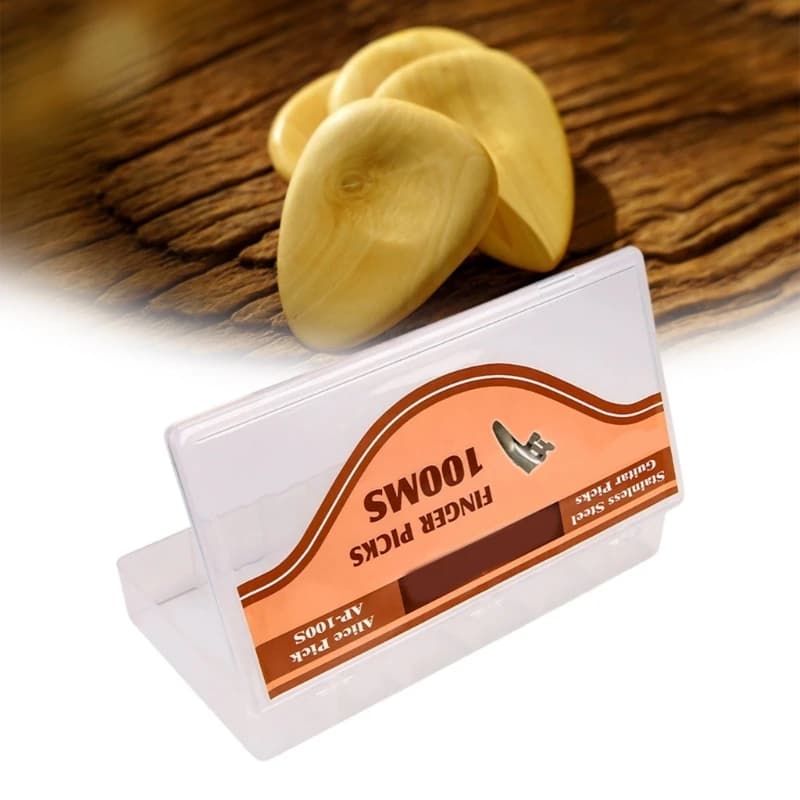 Elegante scatola per plettri per chitarra in colofonia con piano resistente e ampio scomparto per musicisti