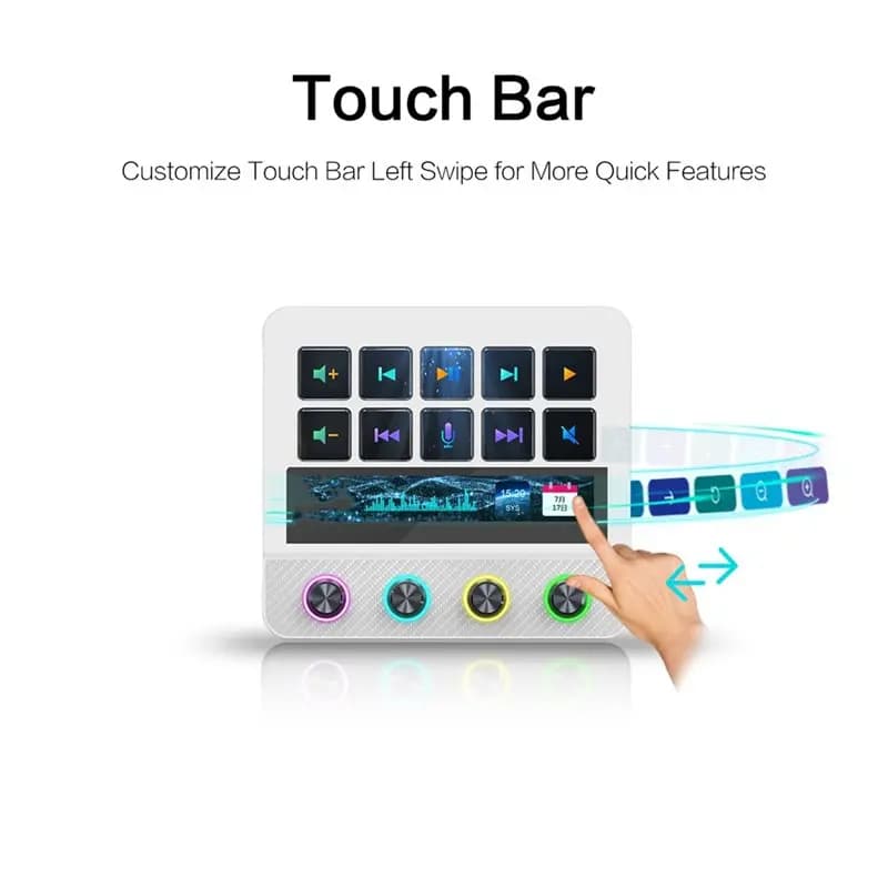 24-Hour Delivery Mirabox N4 Pro 1 Stream Deck Controller 10 Programmable LCD Keys With 500+ Plugins For Streaming/Editing Elgato