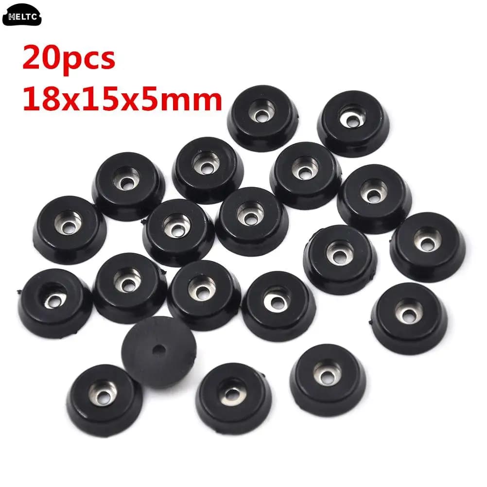 20 pz/lotto 18x15x5mm pratico tavolo in gomma sedia mobili piedi piedini protezioni per pavimenti in piastrelle