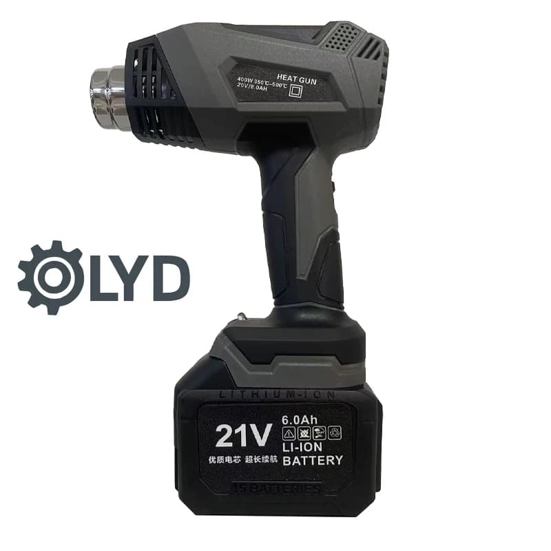 Cordless Heat Gun KR3322 21V 400W Adjustable 350-500℃ 5 Nozzles 250 500L min Industrial Hot Air Tool