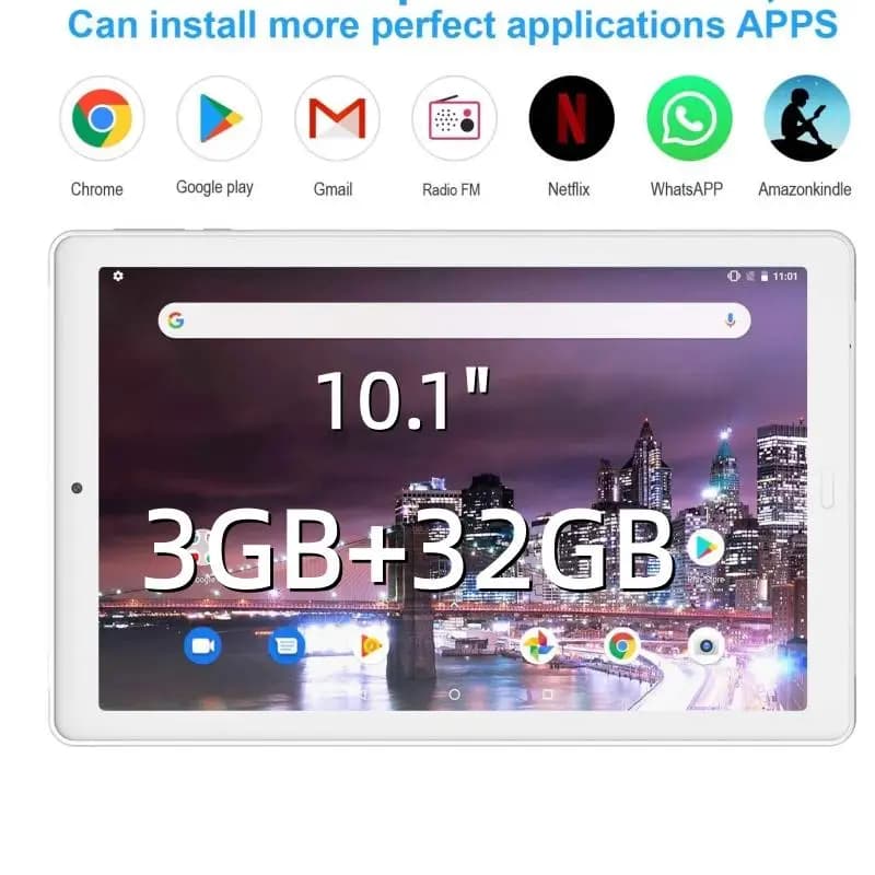 X2 Type-C Tablet Android 8.1 da 10,1" Chiamate 2G\3G\4G Processore MTK6753 8Core 3GB RAM 32GB ROM 1280 x 800 Pixel 2 * Schede SIM