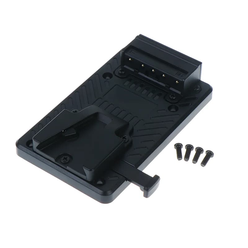 Adattatore per batteria di ricambio V-lock per videocamera con design a blocco rapido