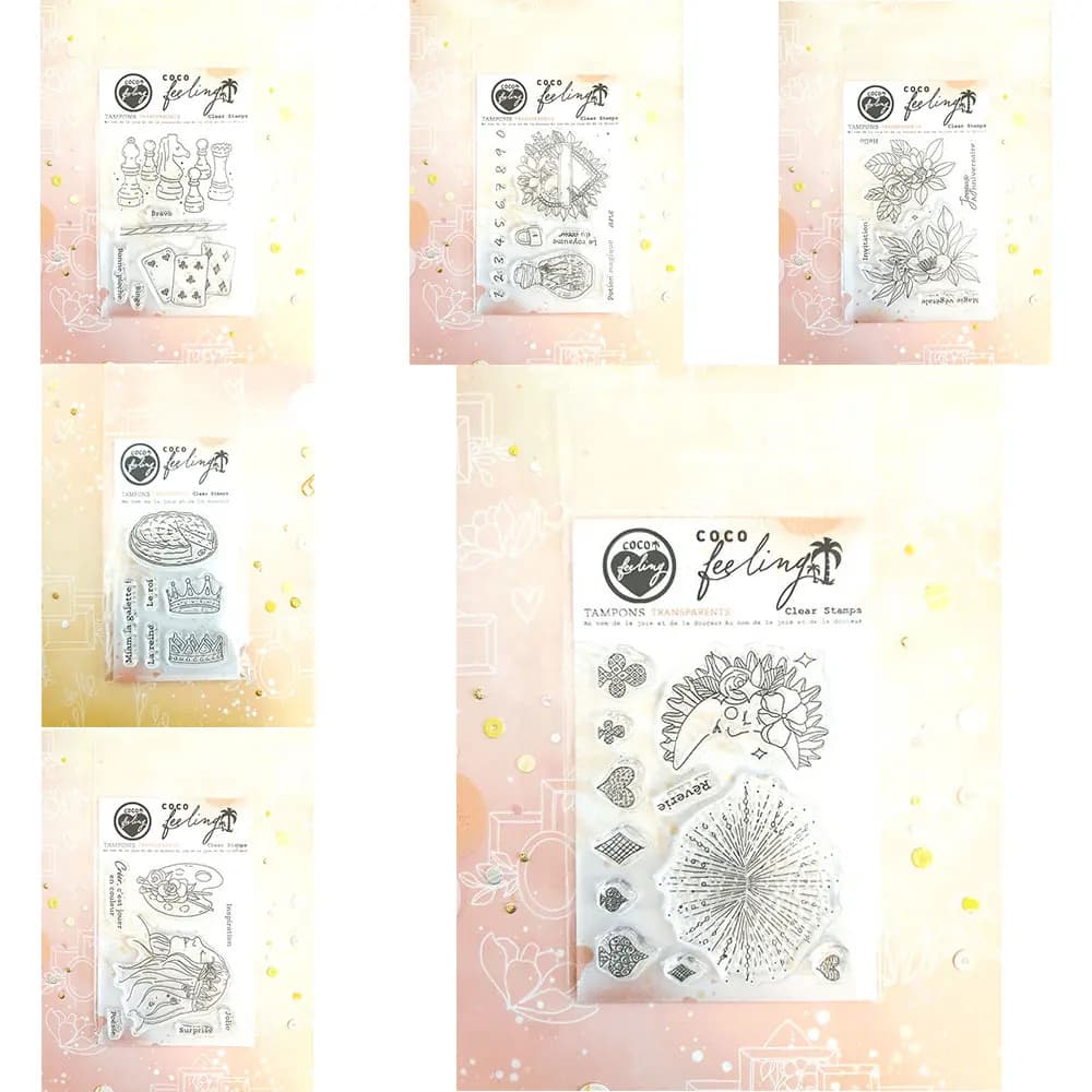Set di timbri trasparenti a tema Alice nel Paese delle Meraviglie per la creazione di biglietti, scrapbooking fai da te, timbri floreali a tema scacchi e fiabe vintage francesi