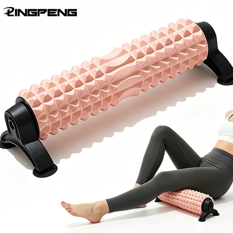 Rullo massaggiante in schiuma con ventosa, asta in schiuma adesiva per rilassamento muscolare, yoga, fitness, allenamento a casa, per praticanti di yoga