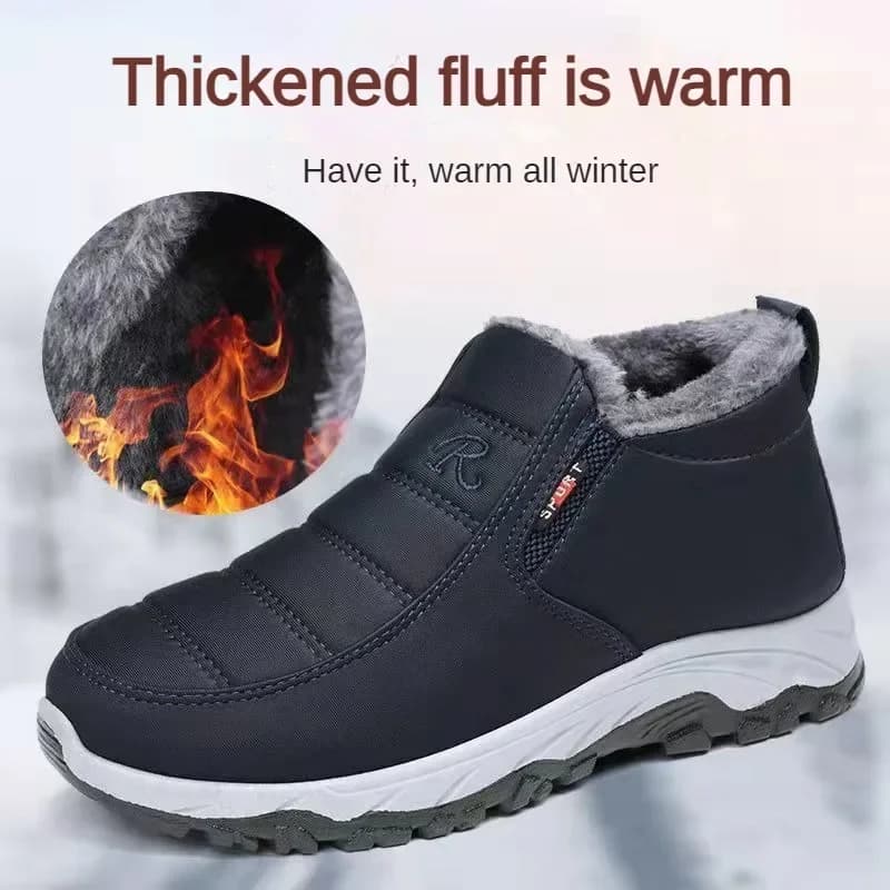 ​Men's Shoes Autumn Winter Casual Cotton Warm Wear Resistant Chunky Sole Affordable Free Shipping​