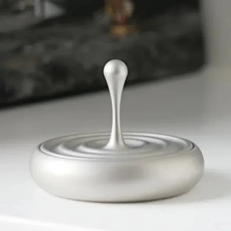 Giroscopio rotante Trottola magnetica in metallo Goccia d'acqua Punta delle dita Spinner a mano Giocattoli Fidget da scrivania per adulti Bambini Antistress Divertente