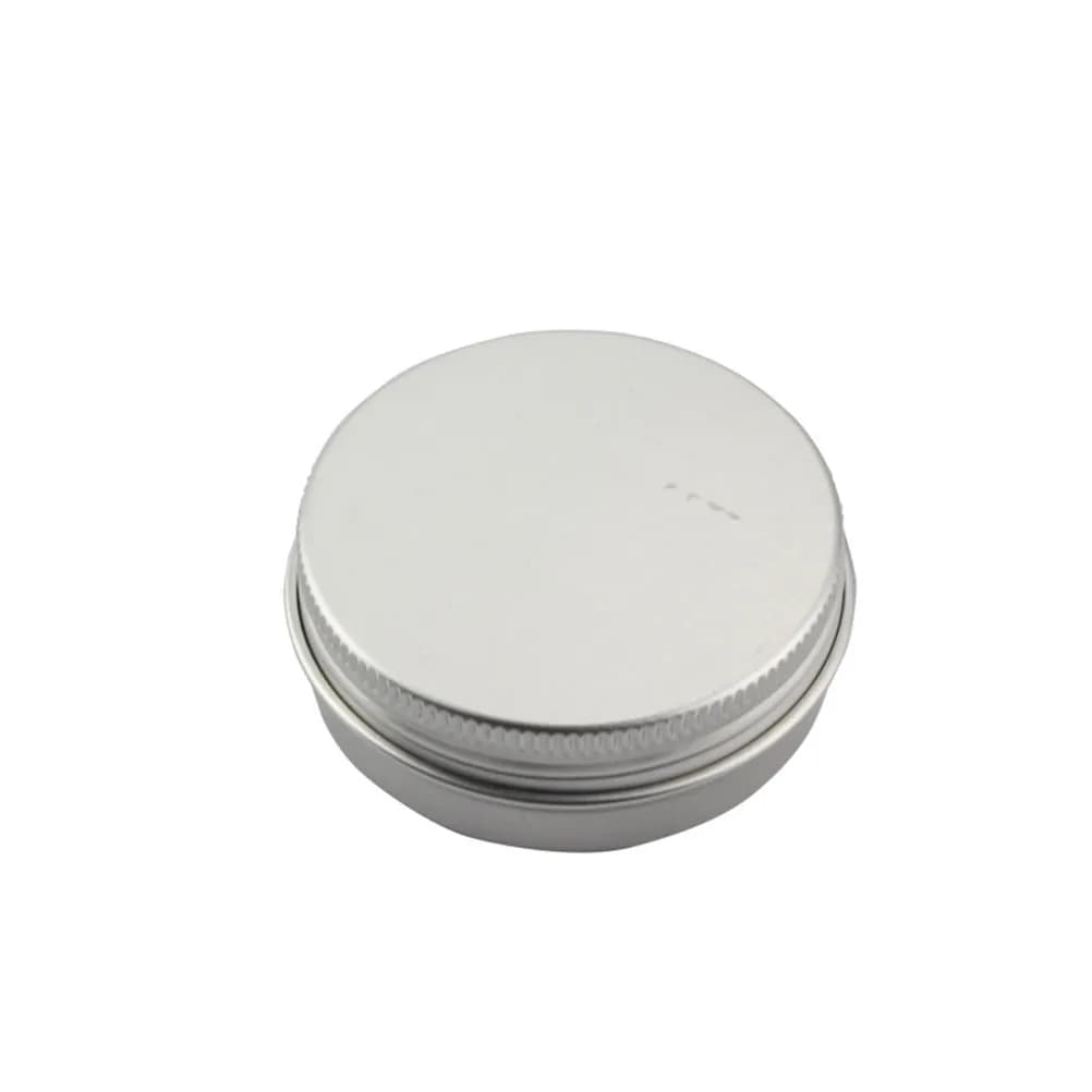 10 mini 50 ml aluminum jars with screw covers, tinned travel containers for makeup creams, lotions, umbrellas, spices