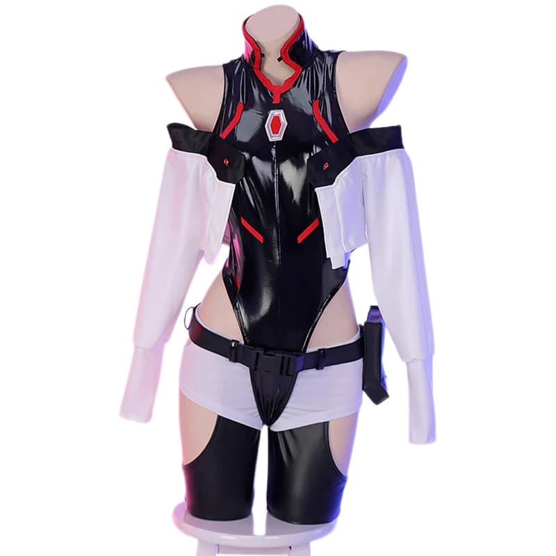 Cyberpunk Edgerunners Lucy Cosplay Costume Women Sexy Leather Jumpsuit Bodysuit Jacket Wig Suit Halloween Carnival Party Clothes