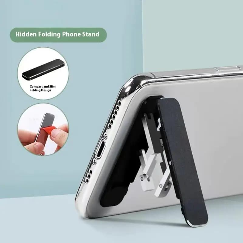 1/3PCS Mini supporto per telefono cellulare pieghevole invisibile supporto per materiale da tavolo in lega di alluminio angolo regolabile per cellulare