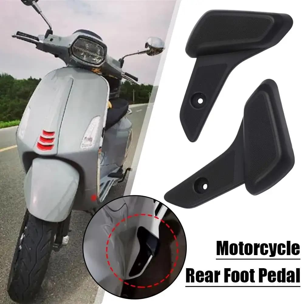 Poggiapiedi Posteriori Antiscivolo per Vespa Sprint Primavera 50 125 150, Pedane per Passeggero Scooter, Accessorio P0I1