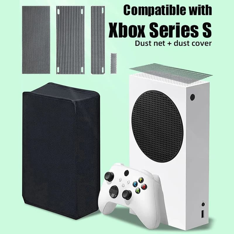 Rete antipolvere da 4 pezzi per Console Xbox Series S Kit filtro antipolvere lavabile rimovibile custodia protettiva per accessori di gioco serie S
