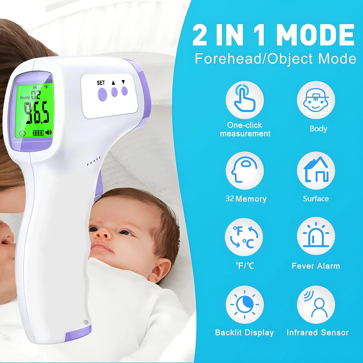 Digital thermometer infrared contactless thermometer Contactless front plate Contactless medical front thermometer