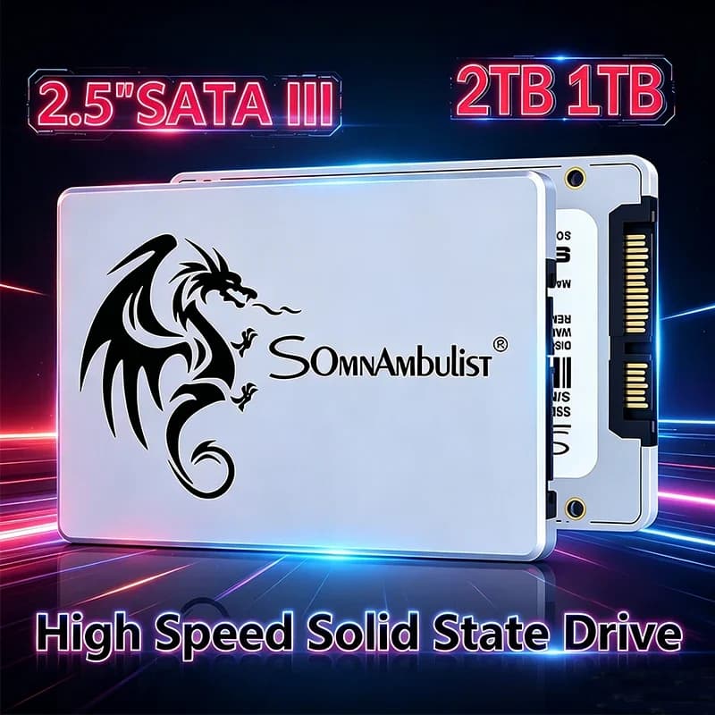 SomnAmbulist SSD 2.5 64GB 128GB 256GB 512GB for Laptop Desktop Solid State Drive Sata3 120GB 240GB 480GB