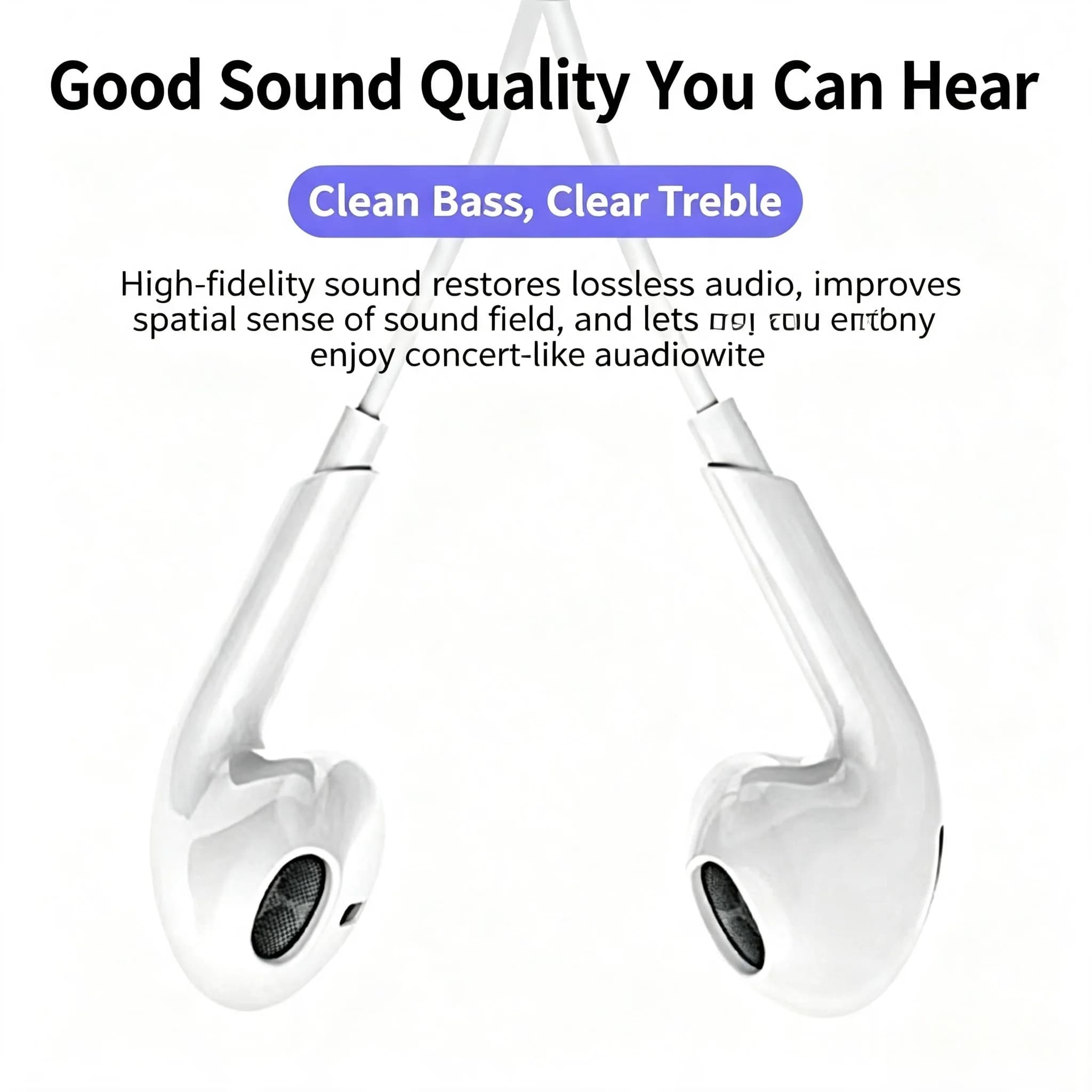 For Apple iPhone 15 14 13 Pro High-Fidelity Bluetooth Wired Headset Type-C 3.5mm Suitable For Samsung Xiaomi ipad Tablet