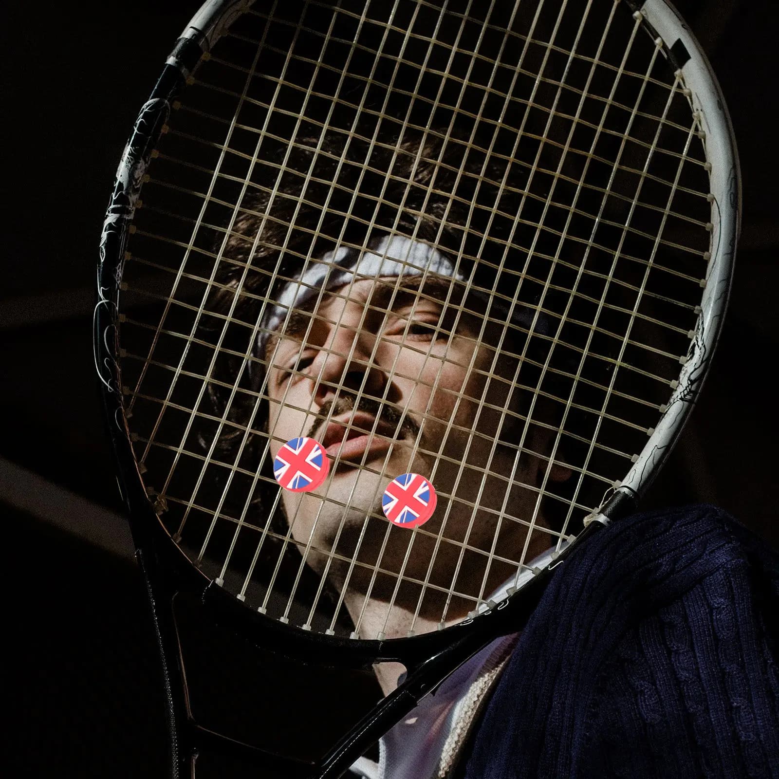 6 Pezzi Antivibrazioni per Racchetta da Tennis con Motivo Bandiera Nazionale, Ammortizzatori in Silicone per Racchette