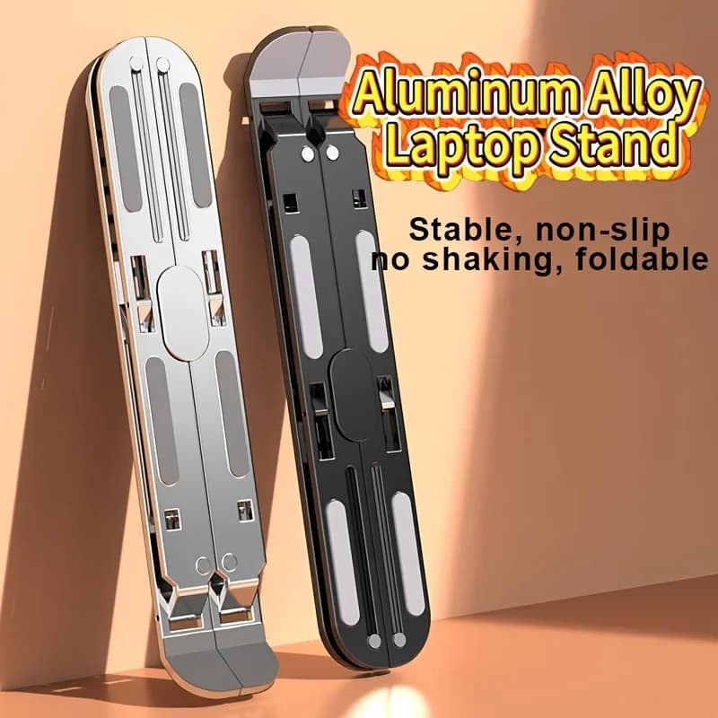 Bearing, convenient heat dissipation, adjustable height for lifting and raising, Aluminum alloy laptop stand with stable load