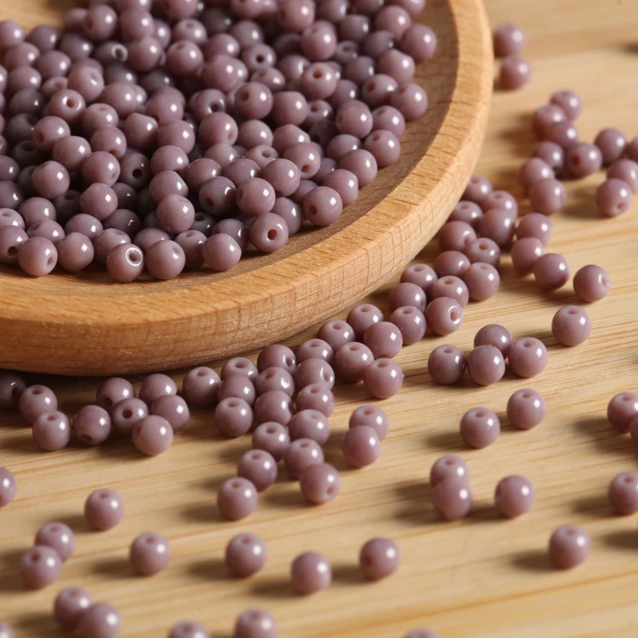 Gray Purple 4mm Glass Seed Beads Bulk Loose Beads DIY Necklace Bracelet Craft Hairpin 200-1600pcs Handmade Jewelry Accessories