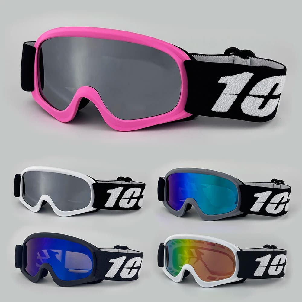Occhiali da sci per bambini Anti Fog Doppio strato Resistenza agli urti Maschera da sci HD Occhiali da snowboard UV400 Occhiali da neve per bambini