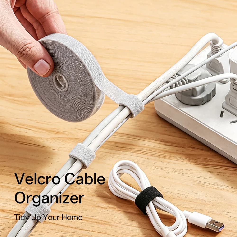 Nastro Avvolgicavo per Auricolari e Mouse, Protezione e Gestione Cavi 5M, Organizzatore Cavi per iPhone Xiaomi Samsung