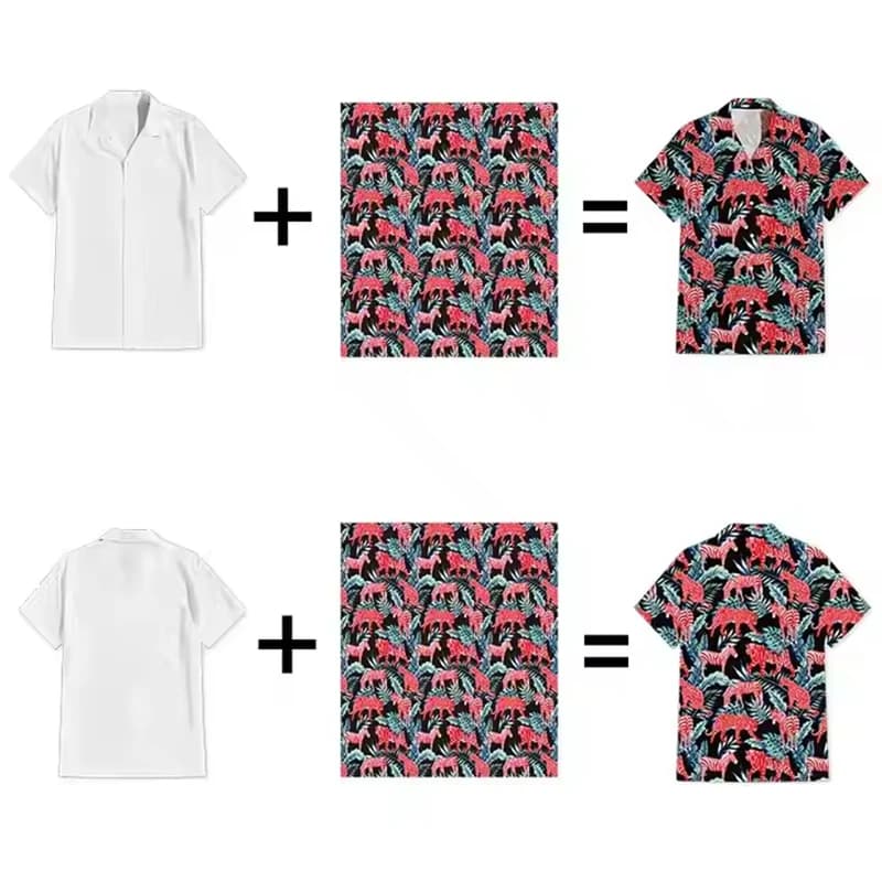 Camicie hawaiane unisex con stampa 3d fai da te Camicie con bottoni personalizzati Maniche corte Camicia personalizzata Hawaii Top Camicetta dal design economico Dropshipping