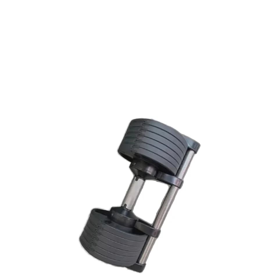 Set di Manubri Regolabili in Acciaio, Attrezzatura Personalizzata per Allenamento Fitness, per Uso Domestico e Rack per Esercizi
