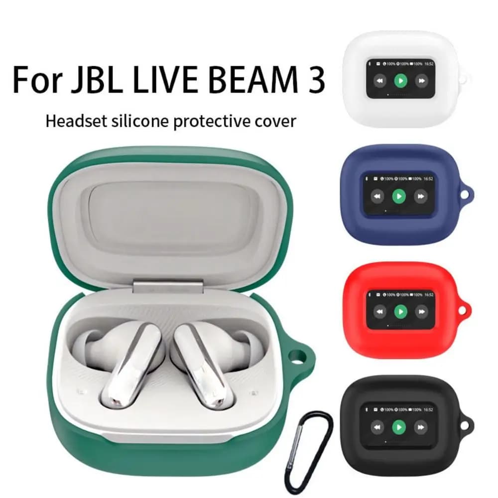 Anti-Fall Earphone Case Dustproof Shockproof Wireless Earbuds Accessories Washable Mini for JBL LIVE BEAM 3