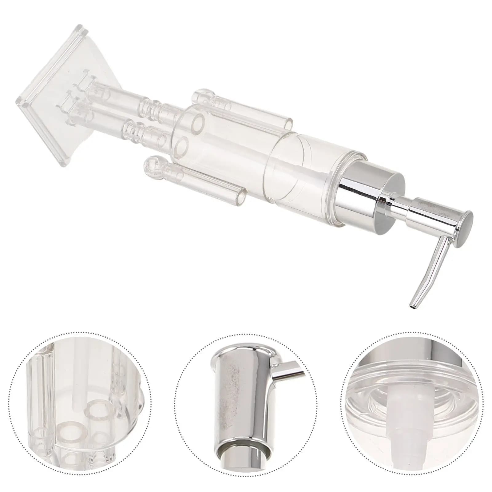 Nutcracker Soap Dispenser Refillable Holiday Hand Wash Pump Bottle 100Ml Transparent Festive Christmas Bathroom Decor Kitchen