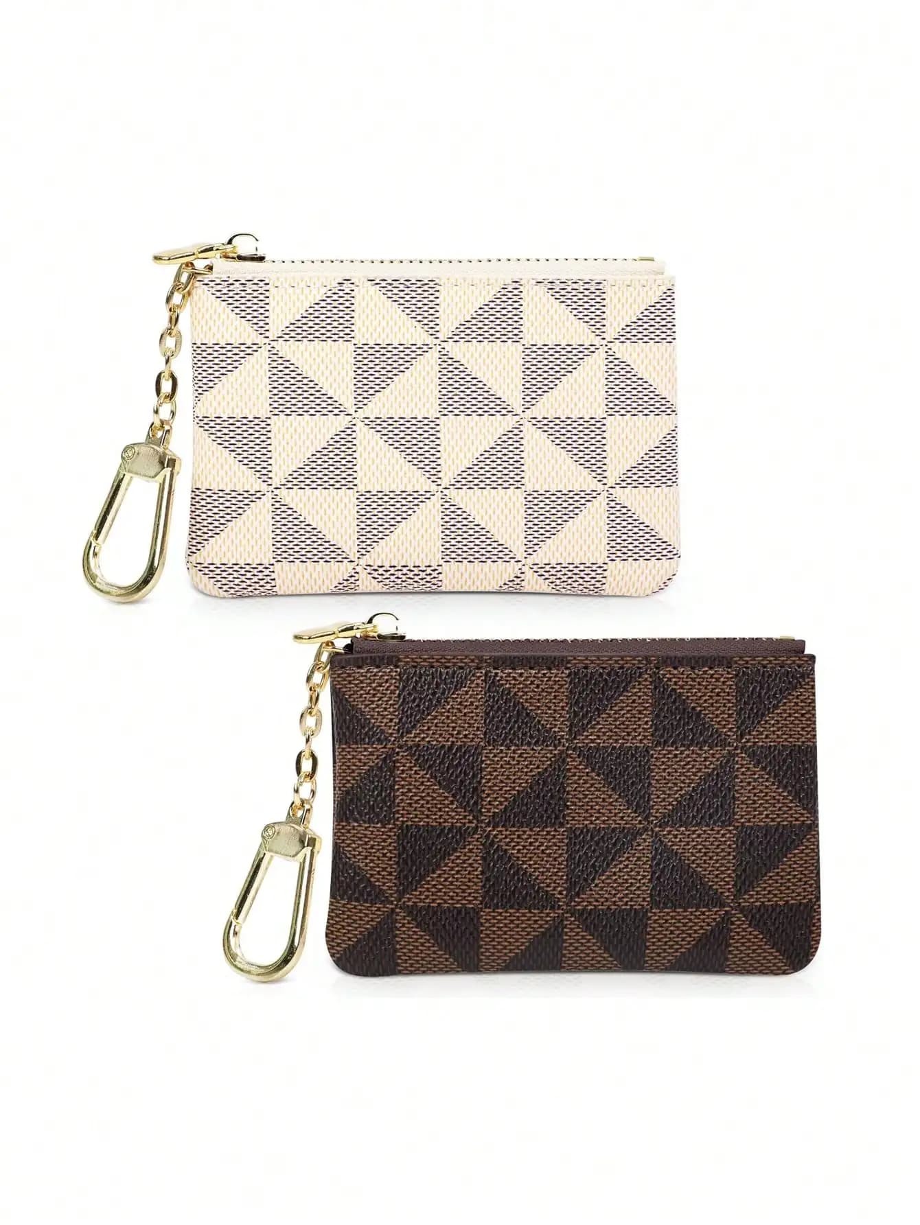 Portamonete Mini con Cerniera, Portachiavi, Portafoglio per Monete, Tasca per Carte di Credito, Documenti, Chiavi, Auricolari, Rossetto per Donne