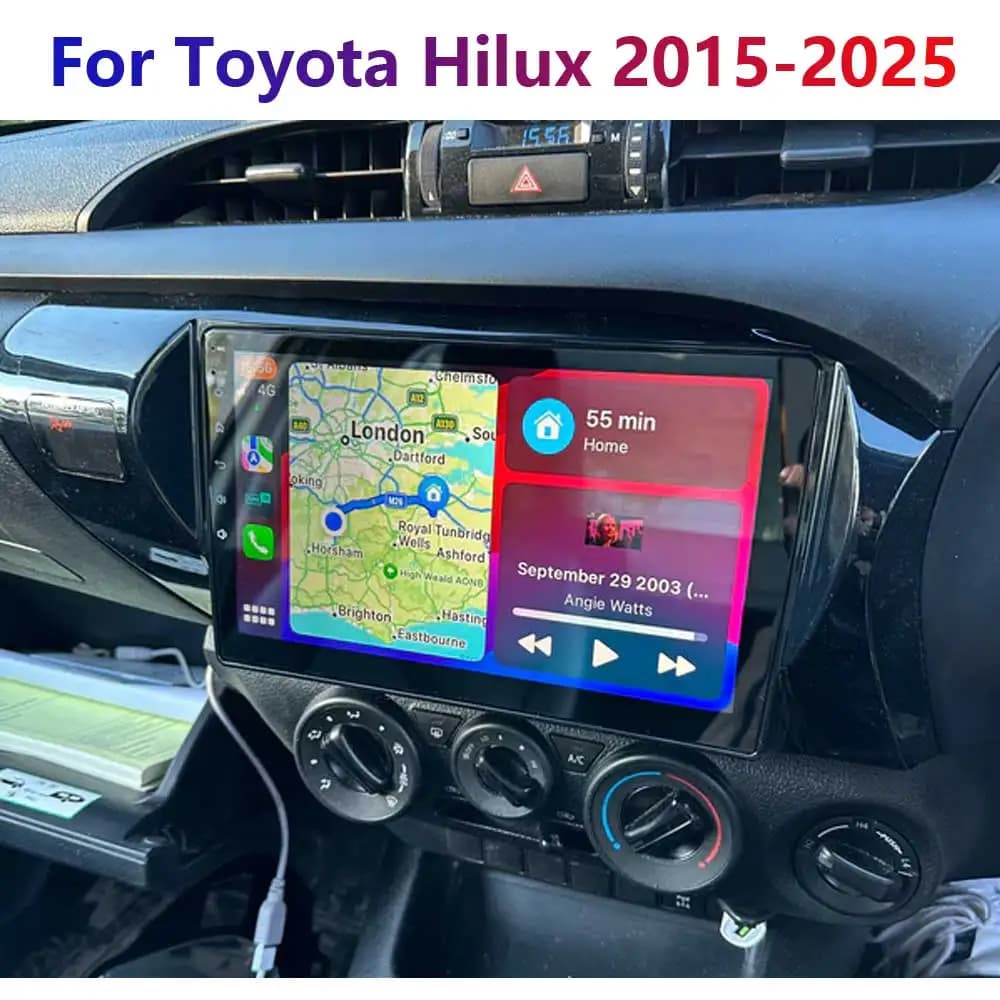Per Toyota Hilux 2015-2024 4-64G Android 13 Wireless Carplay Autoradio Radio GPS Wifi