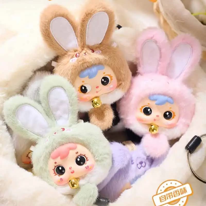 Samuel Mini Wealth Rabbit Blind Box Series Peluche Kawaii, Ciondolo per Zaino, Ornamento da Scrivania, Mystery Box, Regali a Sorpresa