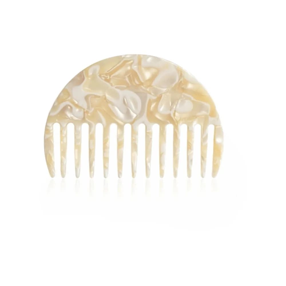 Colorful Hair Straightening Comb Acetate Anti Static Hair Styling Combs Compact Half-Round Hairdressing Accessories for Unisex