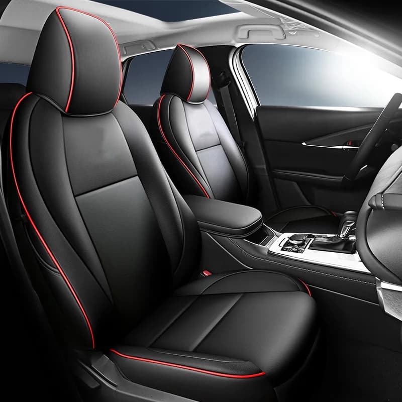 Coprisedili su Misura per Mazda CX-30 2020-2024 in Pelle Artificiale, Accessori Interni Auto Impermeabili, 1 Set