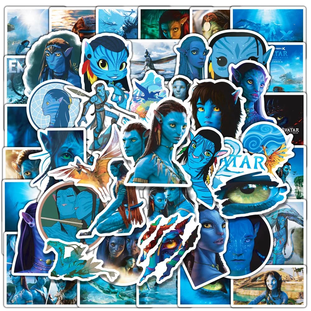 50 pezzi adesivi graffiti avatar bottiglia d'acqua telefono portatile custodia per bagagli per bicicletta skateboard adesivo per bambini per adulti