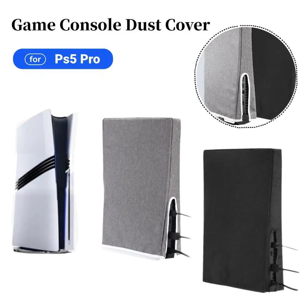 Manicotto antipolvere verticale per console di gioco PS5 Pro Copertura protettiva antigraffio Copertura antipolvere Accessori custodia protettiva