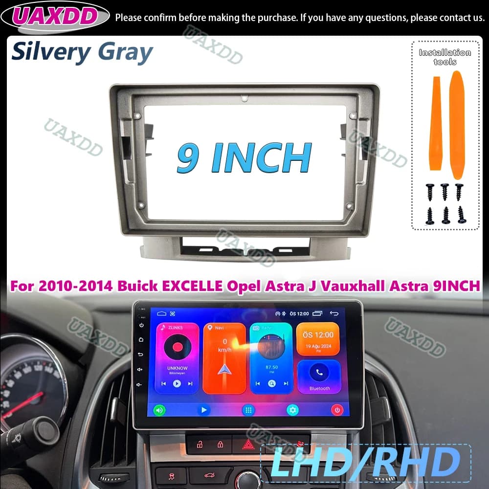 9 pollici per Buick Excelle Opel Astra J Vauxhall Astra 2010-2014 Telaio per auto Adattatore per banda Android Radio Scheda audio Kit pannello di montaggio