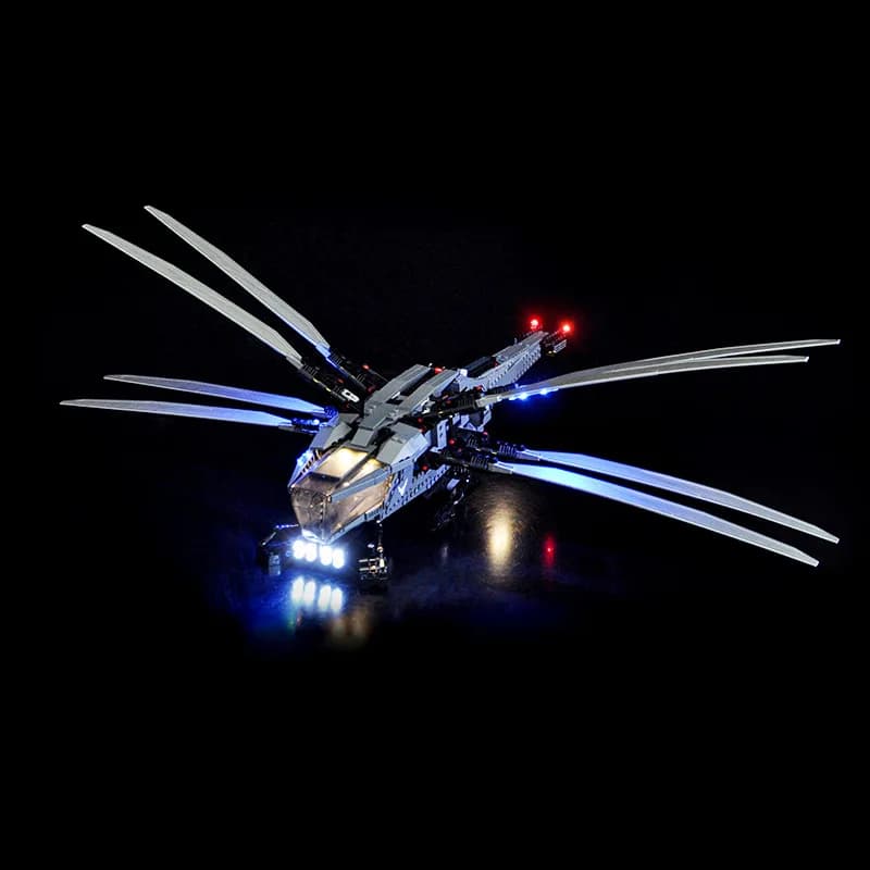 LYBMTWF Luce a LED per 10327 Dune Atreides Lampada decorativa Royal Ornithopter con contenitore batteria (Non include i blocchi di costruzione Lego)