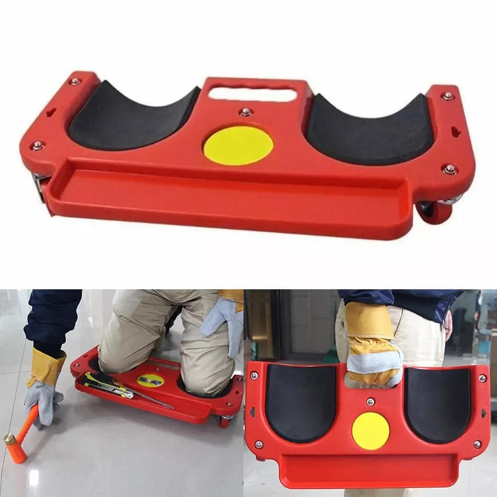 Rotating knee pads, padded knee pads, floor tile tools, with 5 universal wheels, for construction use