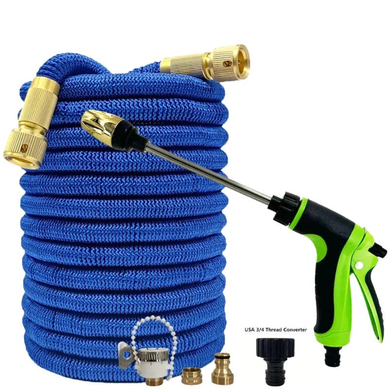 Expandable Garden Telescopic Water Pipe, High Pressure Long Pole Car Washing Water Gun, Garden Water Pipe 25FT-125FT